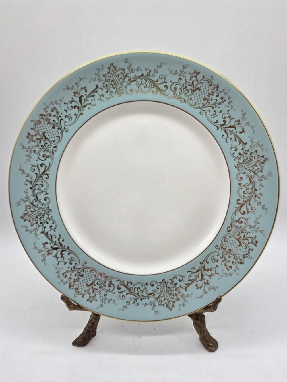 Royal Doulton De Lamerie Turquoise Dinner Dish #4968 Vintage Made In England